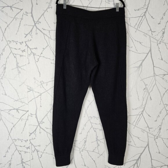 Helmut Lang Black 100% Cashmere Knit Drawstring Joggers - Picture 6 of 8